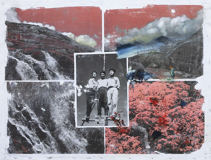 Flora Nguyen, Paysage mental 6, encre photographique sur toile, 2023