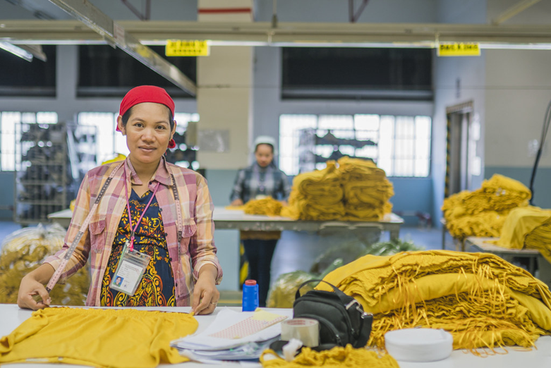 A garment factory worker in Cambodia. Photo: ILO Asia-Pacific