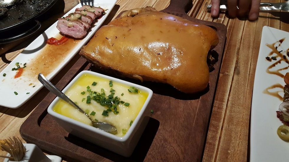 Quart de cochon de lait rôti (Photo : Pascal Médeville)