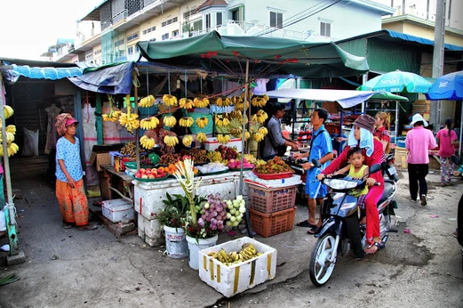 Le marché de Borey Santheapeap