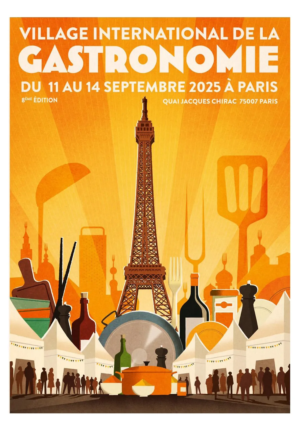 Au début du mois de septembre 2025, Paris redeviendra le carrefour culinaire mondial avec la septième édition du célèbre Village International de la Gastronomie