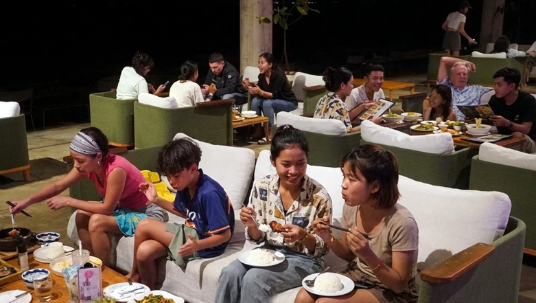 Dine and listen...