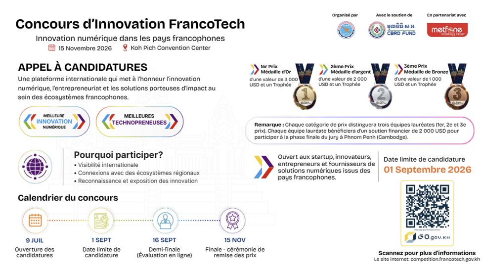 Le Concours d’Innovation FrancoTech 2026 est maintenant ouvert aux candidatures pour célébrer l’innovation numérique dans les pays francophones