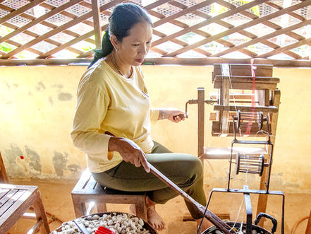 Cambodge : La ferme de la soie d'Angkor est à nouveau ouverte au public