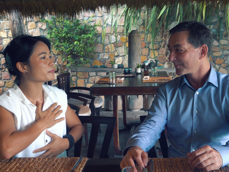 The actress and MMA champion came to the Knai Bang Chatt to breathe. She left wondering how little she knew of her own coast — and thinking about what Jef Moons is trying to build there.