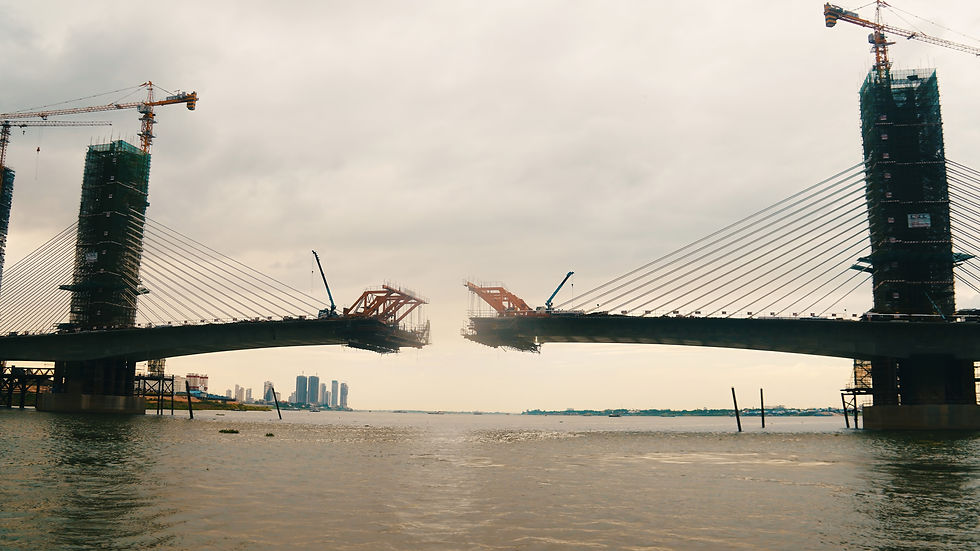 Chbar Ampov - Koh Pich, bientôt le pont...