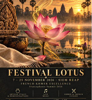 Festival Lotus 2026 in Siem Reap: lotus silk celebrates Franco-Khmer excellence