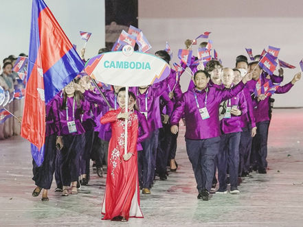 En images : Les Cambodgiens à la cérémonie d'ouverture officielle des 31e SEA Games