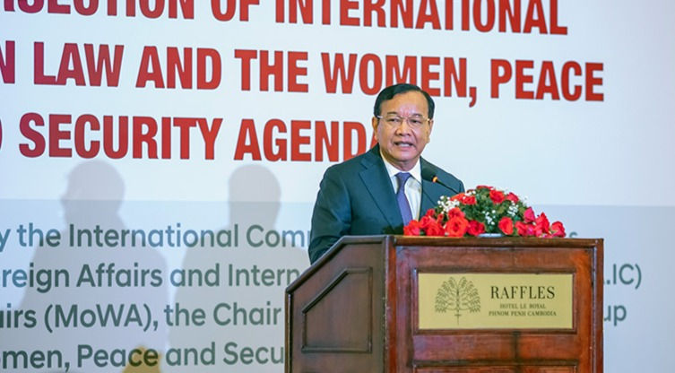 S.E. Prak Sokhonn, ministre des Affaires étrangères et de la Coopération internationale
