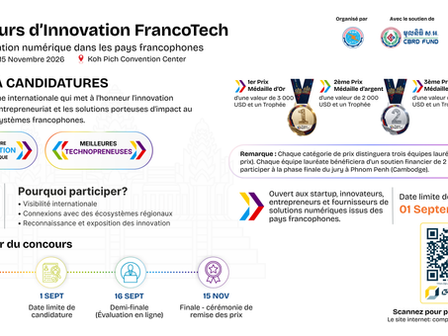 Le Concours d’Innovation FrancoTech 2026 est maintenant ouvert aux candidatures pour célébrer l’innovation numérique dans les pays francophones