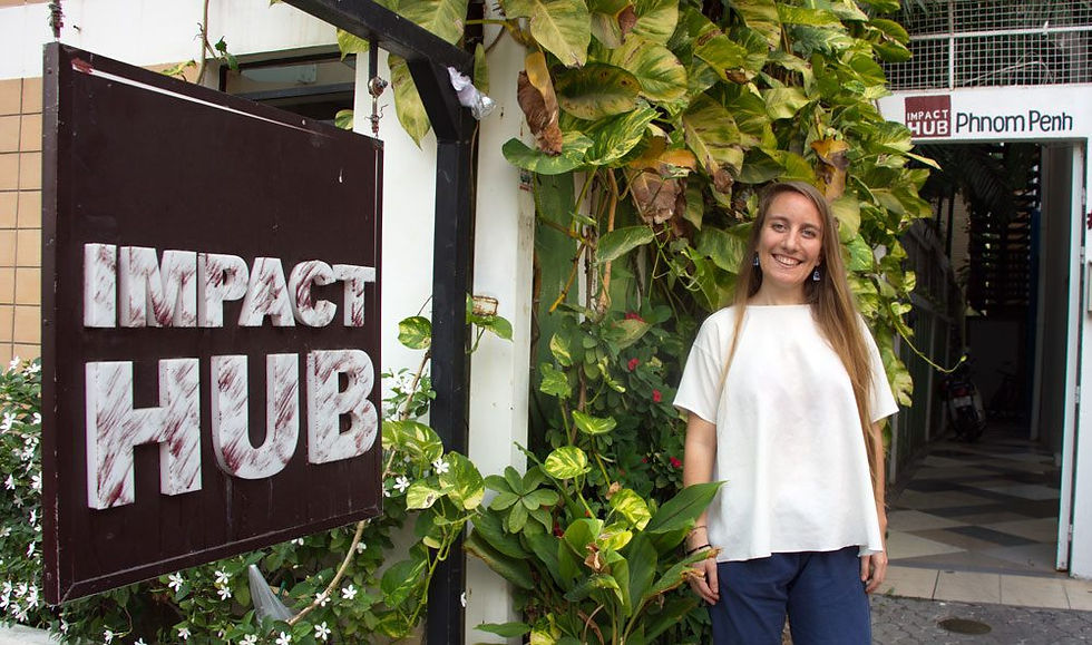 Mélanie Mossard d’Impact Hub Phnom Penh
