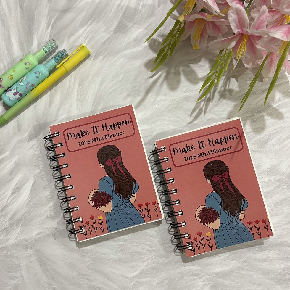 Plan Craft Studio - Combo of 2 Dream & Bloom 2026 Mini Planner