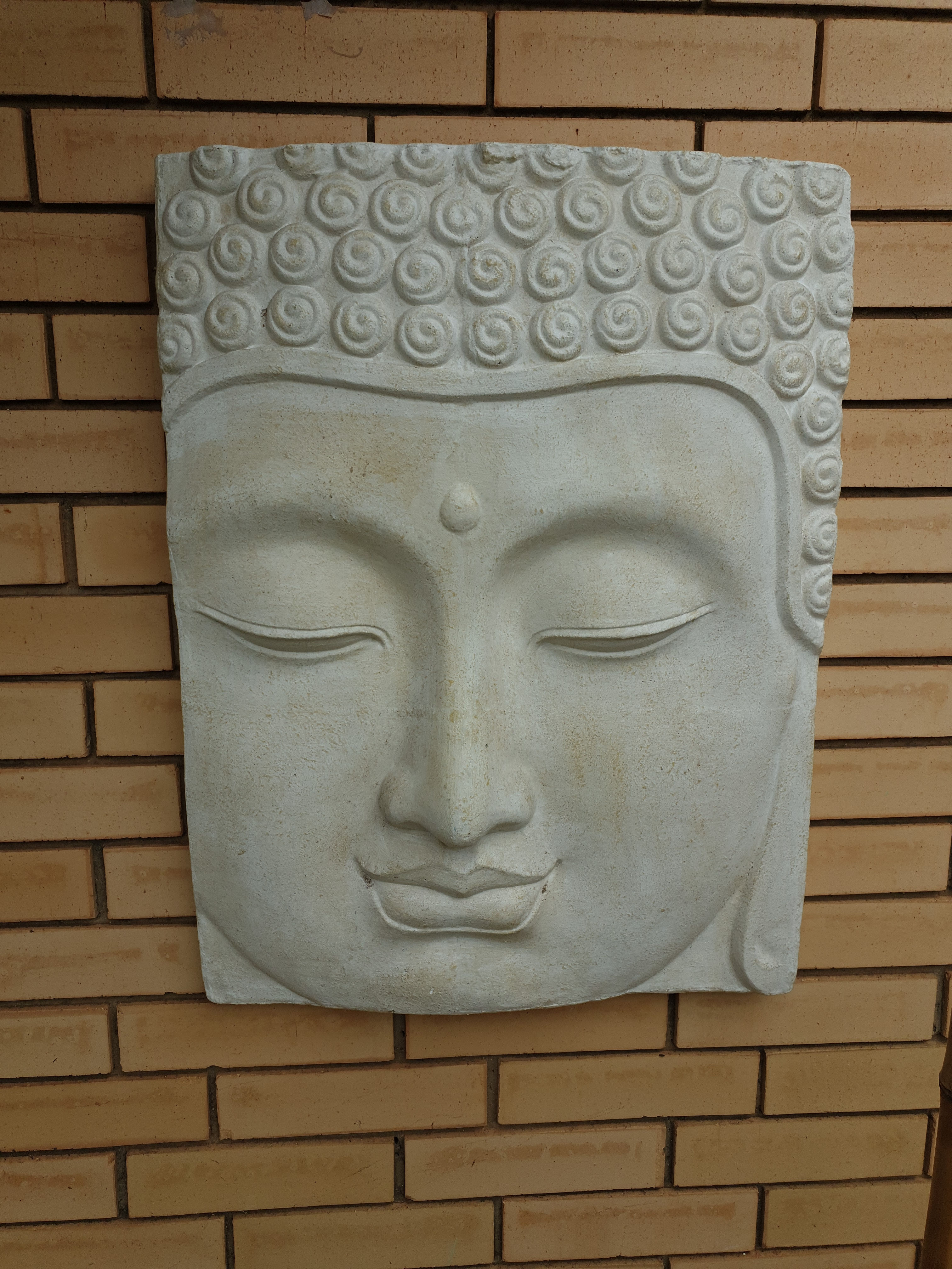 Buddha face wall plaque 