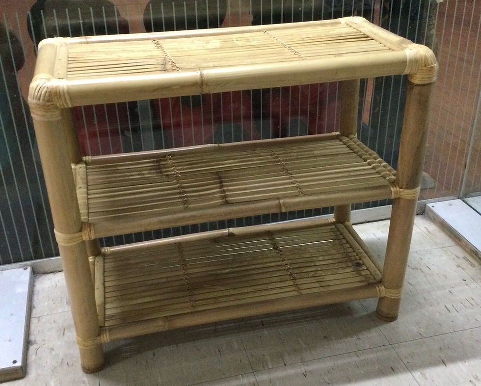 Thumbnail: bamboo stand with 3 shelves 