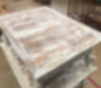 Carved coffee table