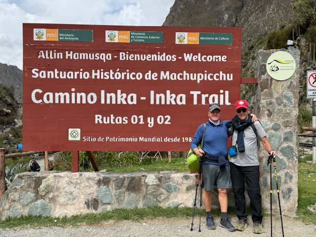 The start of the adventure. The Inca Trail gate where it all begins. Only two hundred hikers (and three hundred porters) are allowed per day. Entry is very strict; your name on the permit must match your passport exactly, or you will be rejected