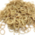 élastiques caoutchouc blonds 20 x 1.7mm