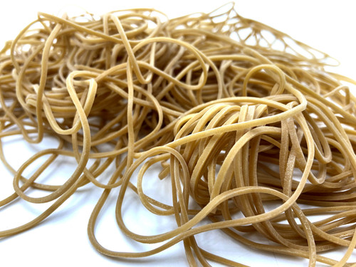 Progom - Elastiques Caoutchouc - Blond - 120mm X 10mm - Sachet 100gr