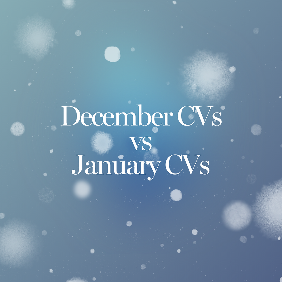 December CVs vs January CVs – what we really notice as recruiters