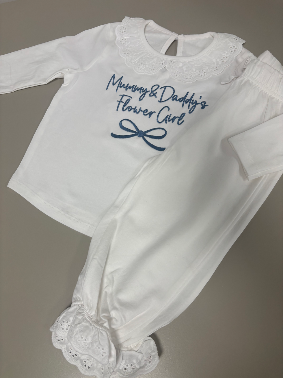 Thumbnail: Flower Girl Frilled Pyjamas 