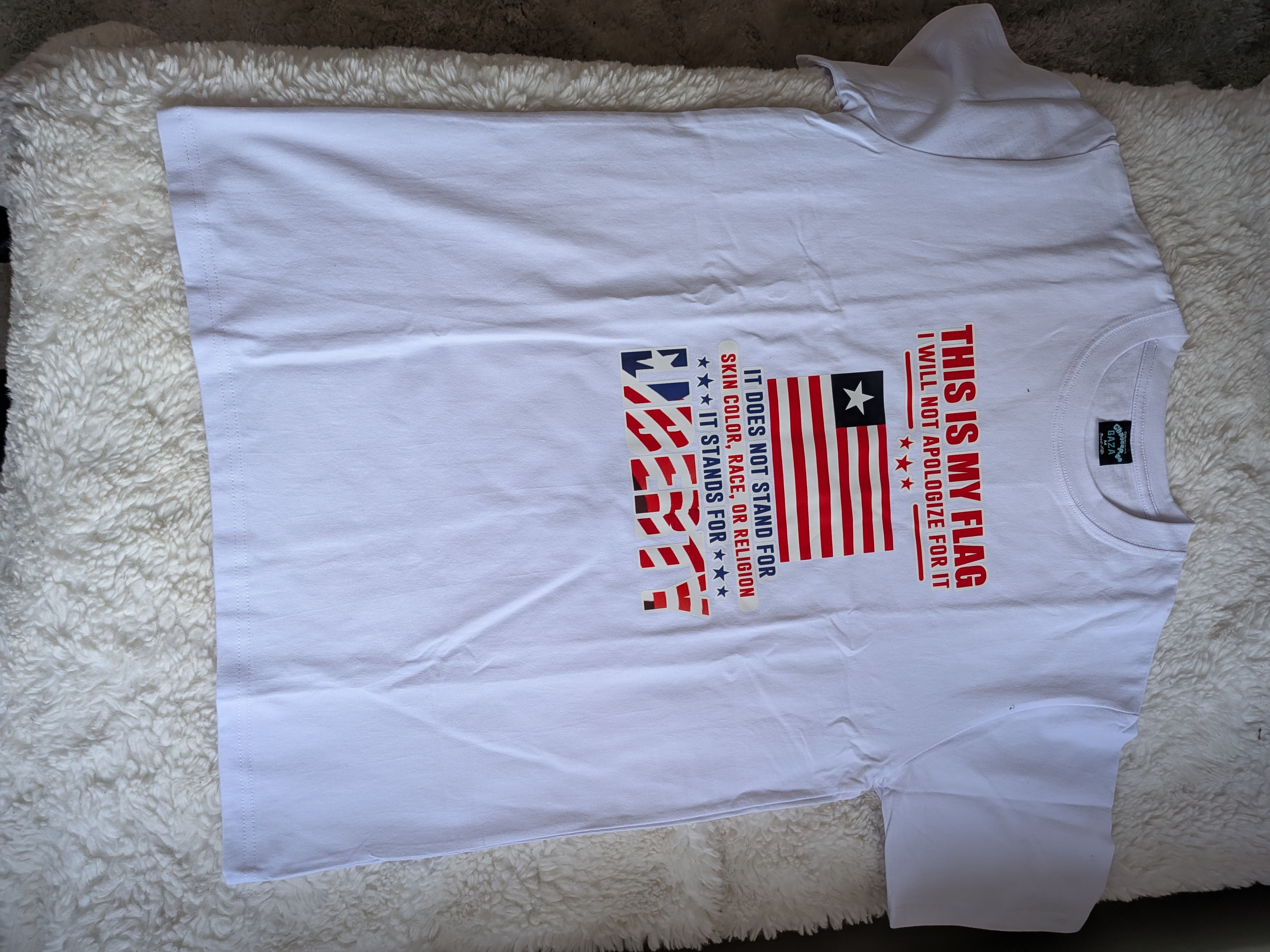 Celebrate Liberia -White T-Shirt & Cap Set