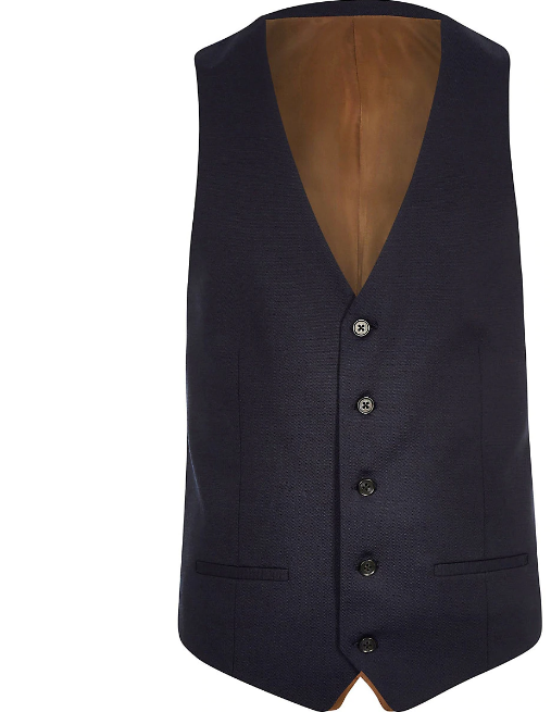 Miniature : Gilet bleu marine coupe droite LIVRAISON GRATUITE