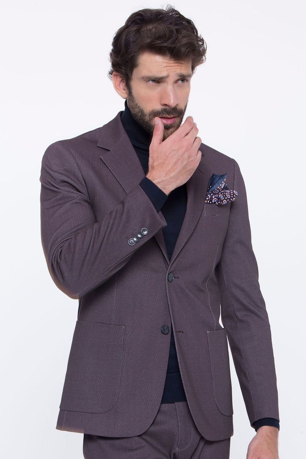 Miniature : COSTUME EN JERSEY DE BRODERIE IMPRIMÉ LIVRAISON GRATUITE