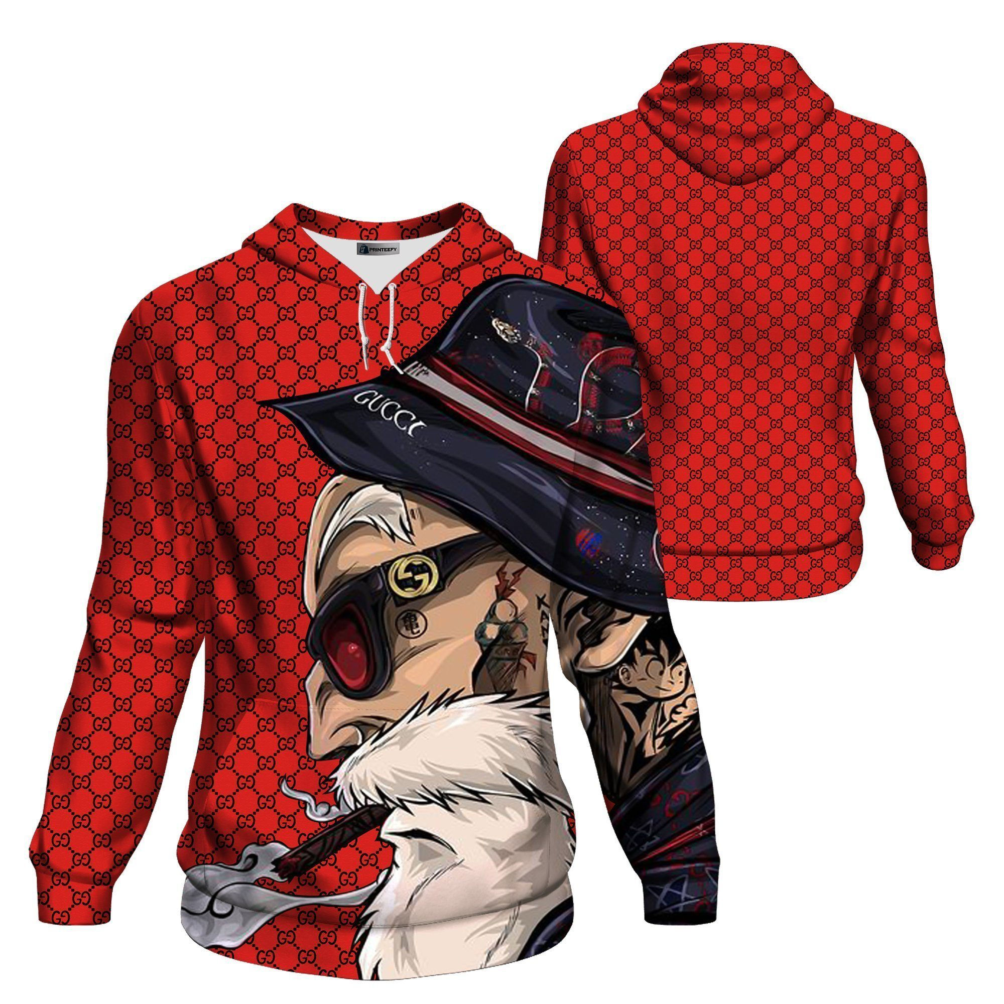 Pull Supreme DBZ HP KAME REDGC GUCCI Hoodie

