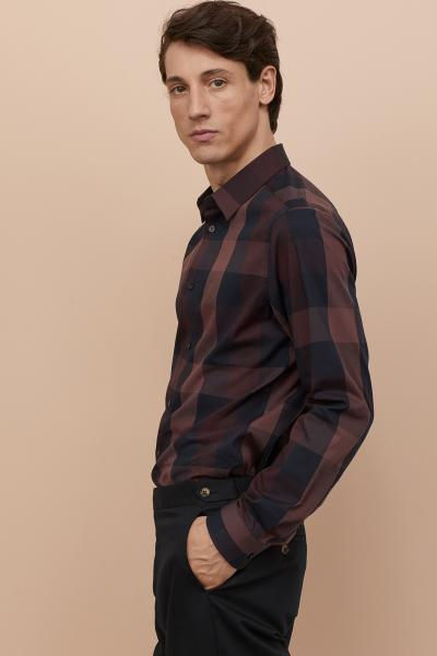 Miniature : Chemise à carreaux Slim Fit