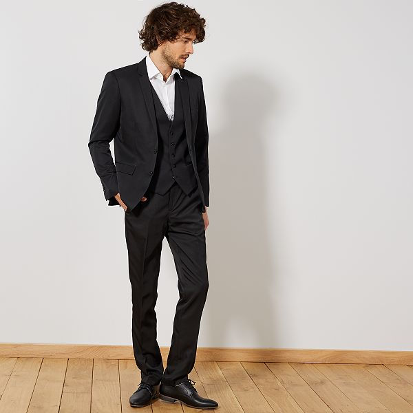 Miniature : Pantalon de costume slim en twill LIVRAISON GRATUITE 