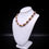 Thumbnail: Green Garnet Sunstone Beads GTISP Necklace