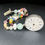 Thumbnail: Assorted Gem Vintage Watch face bracelet 