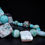 Miniatura: Hemimorphite Stalactite and Amazonite Dramatic & Bold Necklace