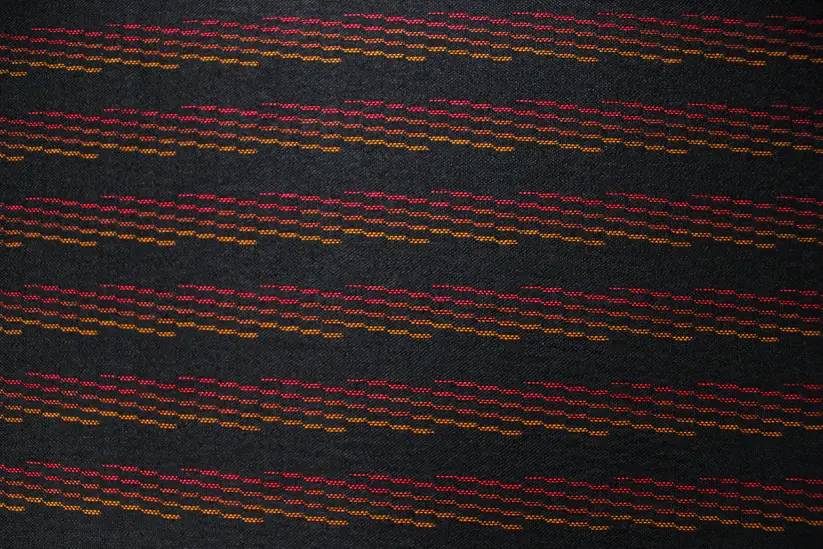 BMW M-tech red fabric upholstery