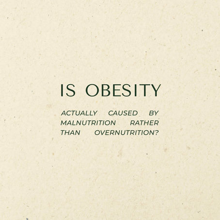 Is Obesity Actually Caused By Malnutrition Rather Than Overnutrition? 🤔
