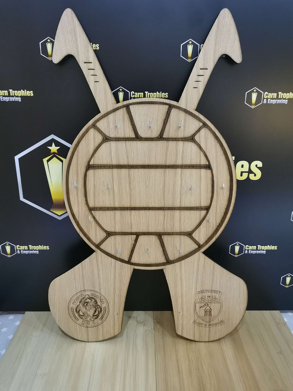 Thumbnail: Personalised GAA Football and Hurley Medal Display