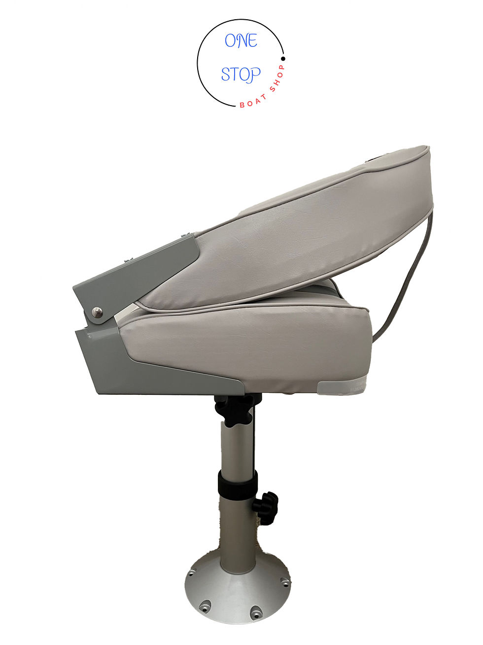 Thumbnail: Grey / Charcoal / White Seat and Pedestal, Seat Height 44cm - 60cm