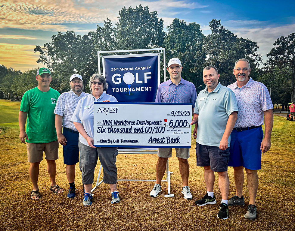 NWAEDD Receives $6,000 from Arvest Annual Charity Golf Tournament