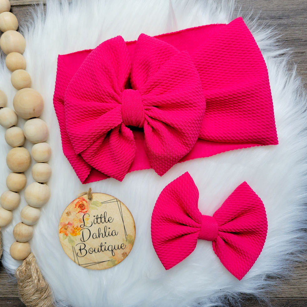 Hot Pink Bows