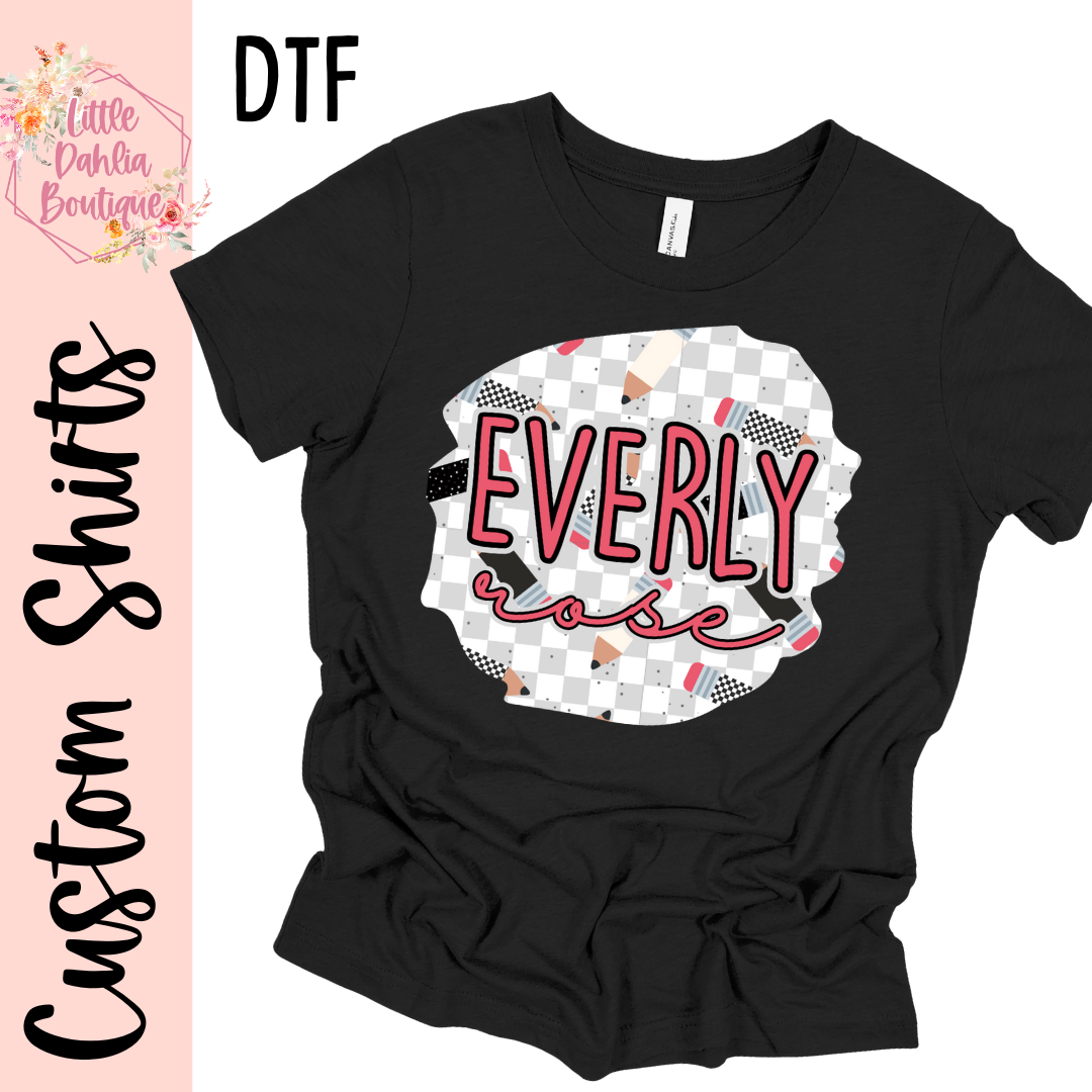 Neutral Pencils Custom Shirts - DTF