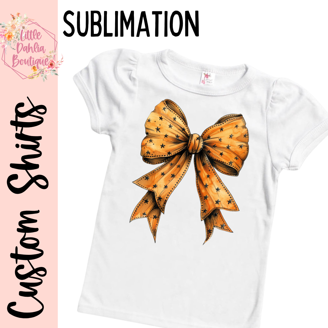 Halloween Coquette Bow Custom Shirts - SUBLIMATION