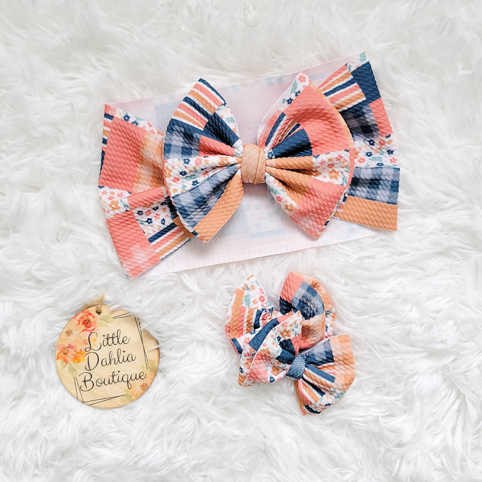 Floral Patchwork Bows