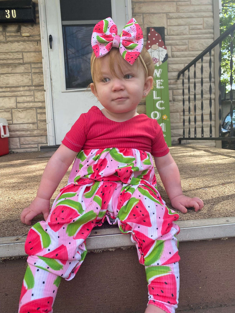 Thumbnail: Watermelon Stripe Bows