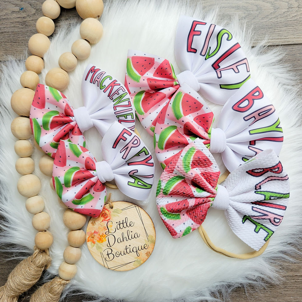 Thumbnail: Fruit Custom Name Bows
