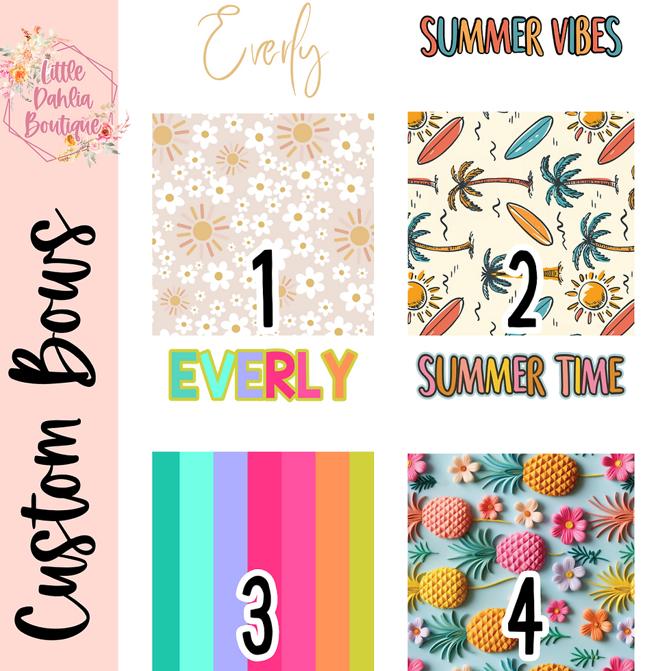 Thumbnail: Summer Custom Name Bows