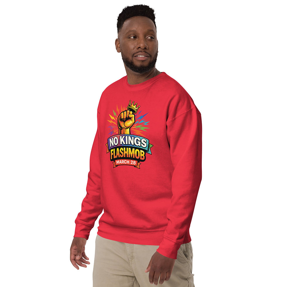 Thumbnail: No Kings Flashmob Unisex Premium Sweatshirt