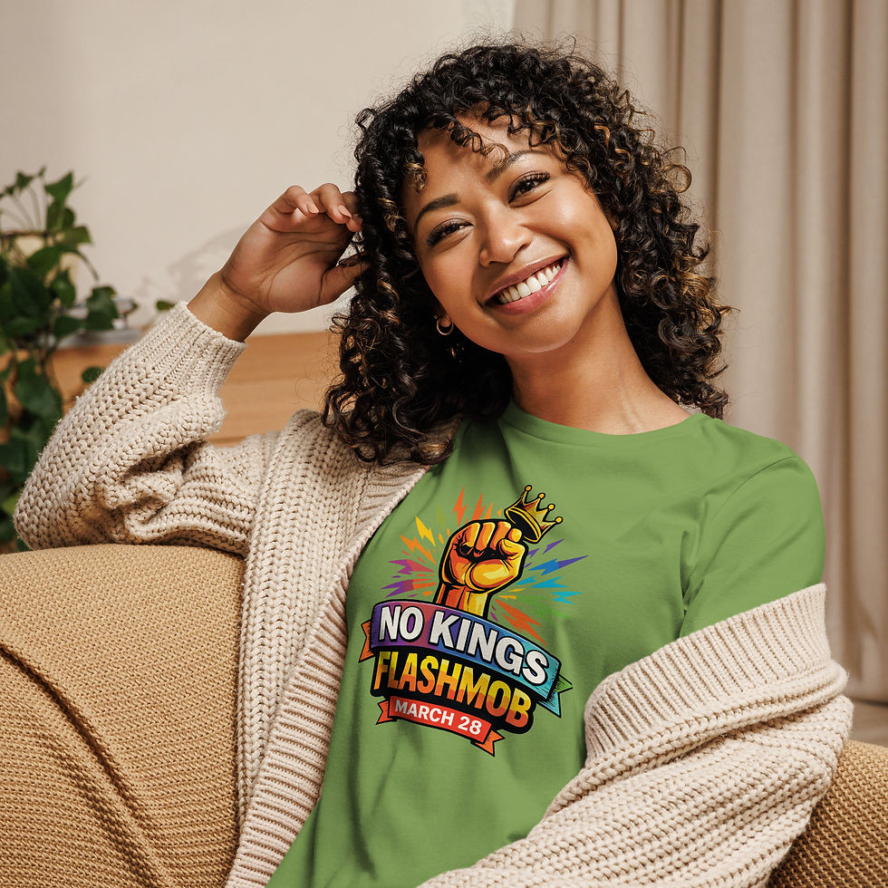 Thumbnail: No Kings Flashmob Women's Relaxed T-Shirt