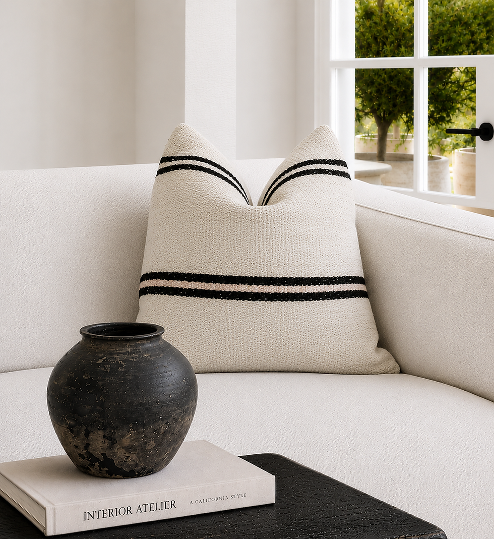 Thumbnail: Fragments Identity Vintage Berber Kilim Natural Hemp Pillow