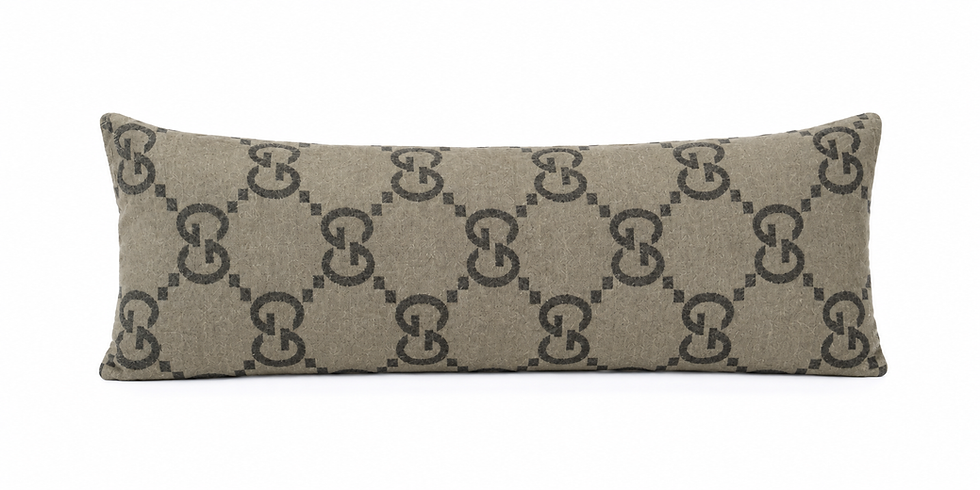 Thumbnail: Long Sofa/Bed/Body Pillow in Gucci Wool