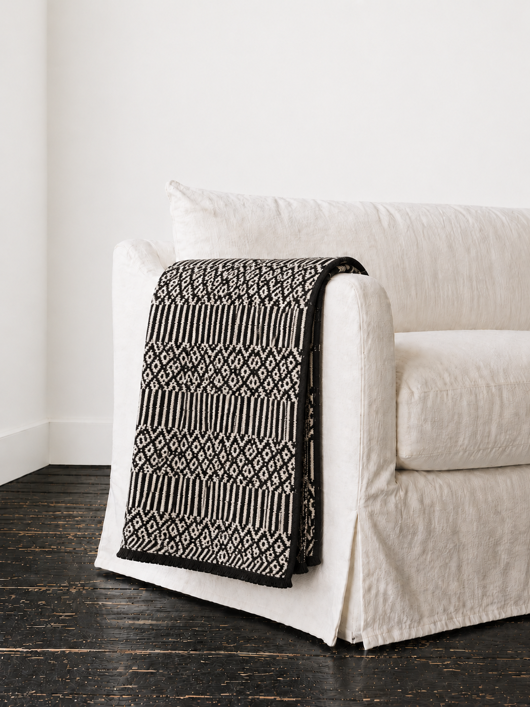 Portuguese Cotton Loomed Blanket/Throw
